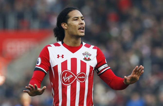 Southampton's centre back Virgil van Dijk 