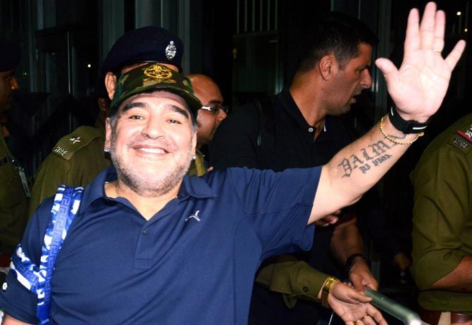 Maradona, who was an erratic and brilliant striker and is widely considered to be one of the greatest players of all time, most recently coached in Mexico, where he led second division side Dorados of Sinaloa to two unsuccessful playoff appearances.