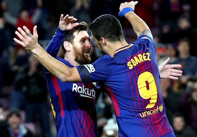 PHOTOS: Barca extend La Liga lead; Hertha stun Leipzig - Rediff Sports