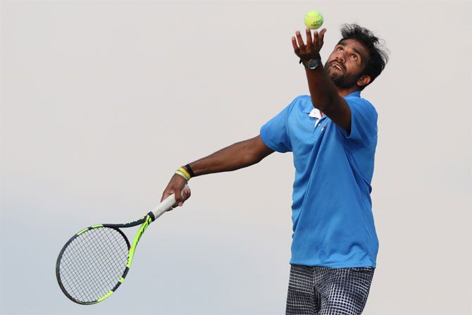 Arjun Kadhe at a practice session in Pune