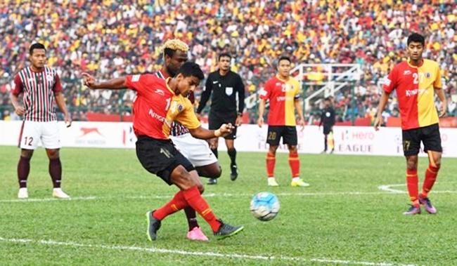 A file image of a match between East Bengal and Mohun Bagan