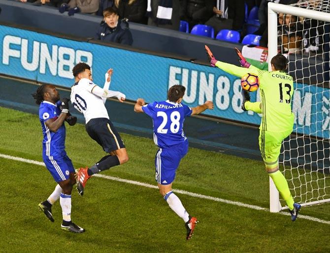 PHOTOS: Tottenham ends Chelsea's winning streak - Rediff ...