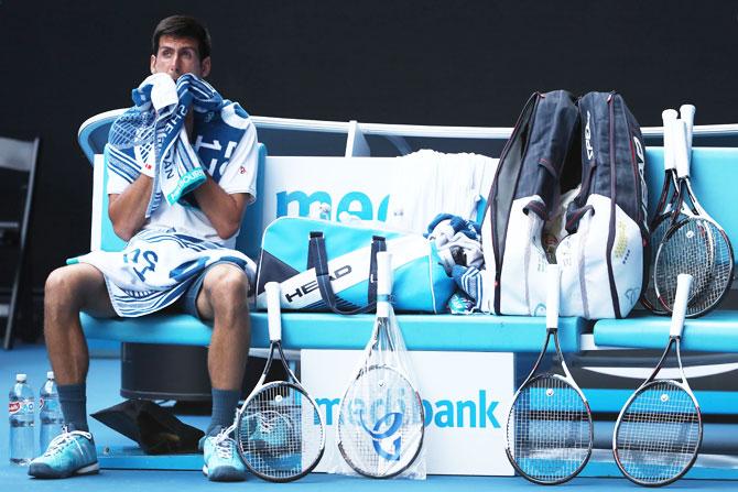 Second seed, Serbia's Novak Djokovic was stopped in his attempt to win a record-breaking 7th consecutive Australian Open title in his second round match against Uzbekistan's Denis Istomin on Thursday