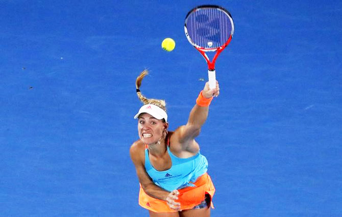 Angelique Kerber serves 