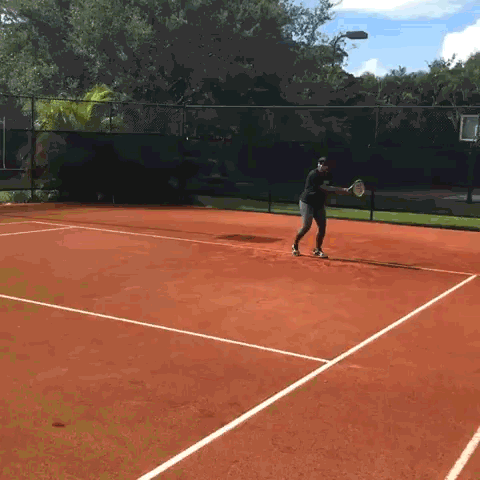 Serena Williams is not at Wimbledon, but that doesn't mean she is gonna stop doing her drills