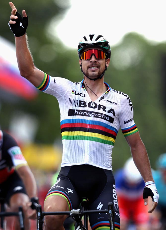 World champion Sagan kicked out of Tour de France - Rediff Sports
