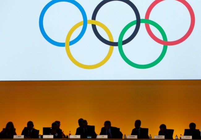  International Olympic Committee (IOC) delegates are seen during the IOC extraordinary session in Lausanne in this file photo