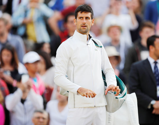 Novak Djokovic's elbow injury has coincided with his slump in form