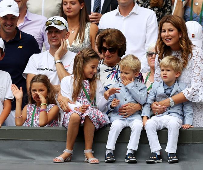 Meet Roger Federer's adorable twins - Rediff Sports