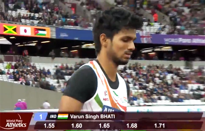 India's Varun Bhati won bronze at the World Para Athletics on Saturday