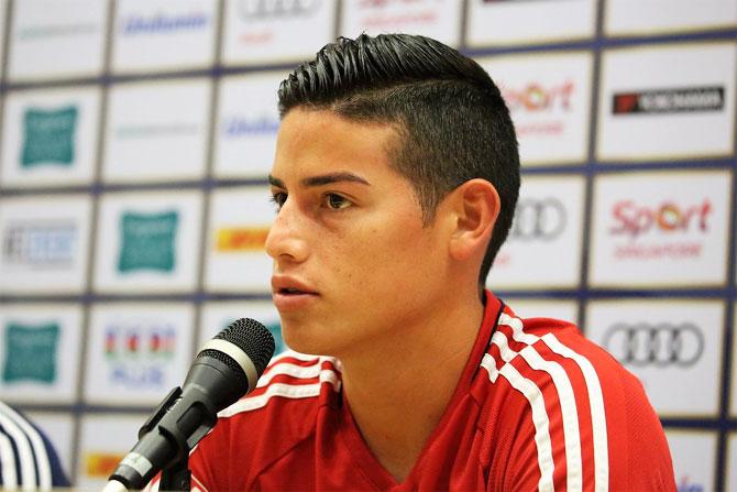 Bayern Munich's recent signing James Rodriguez says: "I'm excited and motivated to be here with the team. I'm getting better physically and I'm on the right path"