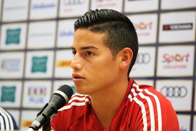 Bayern Munich's recent signing James Rodriguez says: "I'm excited and motivated to be here with the team. I'm getting better physically and I'm on the right path"