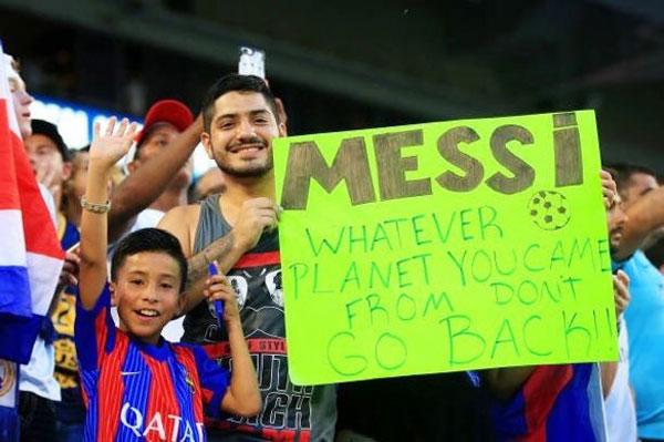 Fans in the stadium during the Clasico in Miami on Sunday