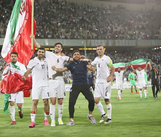 Iran soccer players