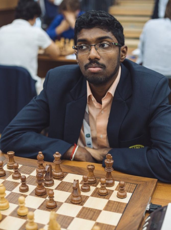 Chess WC Praggnanandhaa, Adhiban move to third round Rediff Sports