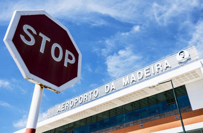 General view of the airport after the ceremony at Madeira Airport to rename it Cristiano Ronaldo Airport in Santa Cruz, Madeira, in Portugal on Wednesday