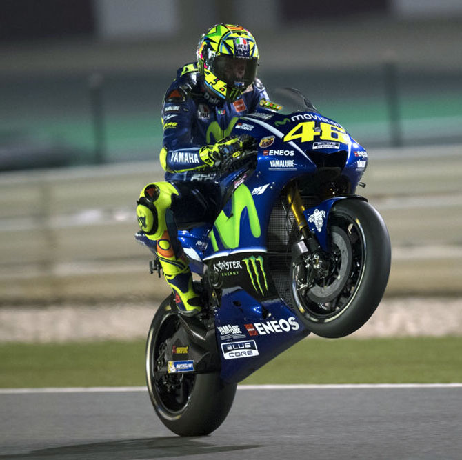 MotoGP great Rossi injured in motocross accident - Rediff Cricket