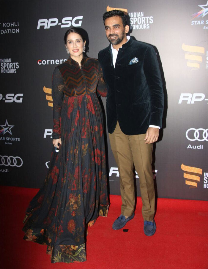 Former India pacer Zaheer Khan and fiancee Sagarika Ghatge