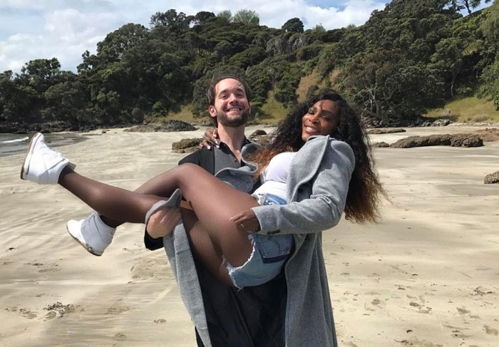 Alexis Ohanian and Serena Williams