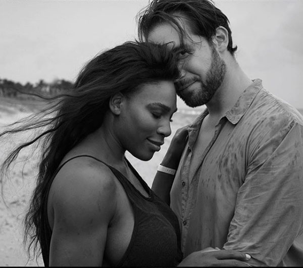 Serena Williams and Alexis Ohanian