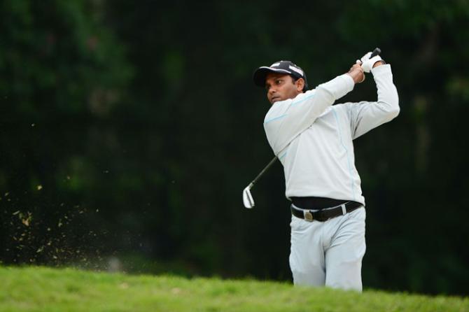 India's SSP Chawrasia during round three of the UBS Hong Kong Open at The Hong Kong Golf Club in Hong Kong on Saturday