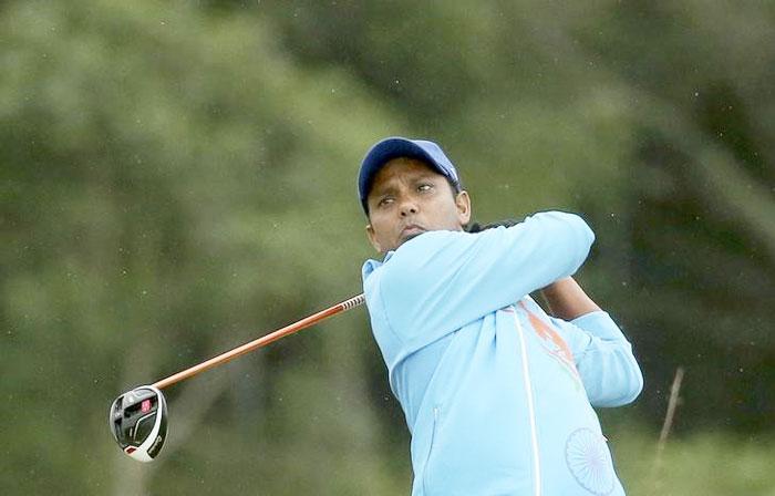 India's SSP Chawrasia  hits a tee shot