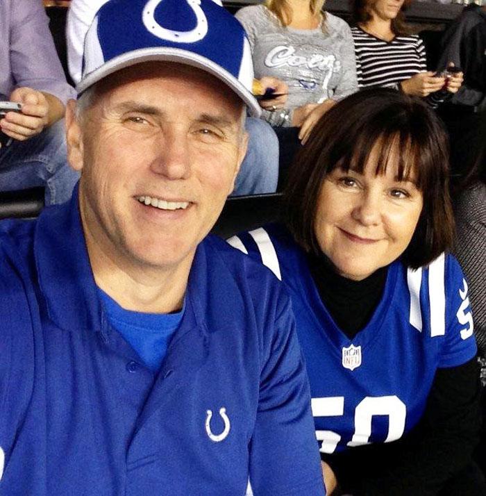 Vice President Mike Pence and Second Lady Karen Pence seen in this undated handout photo obtained by Reuters