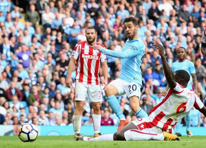 EPL PHOTOS: Manchester City Hit Seven; United Held And Chelsea Lose ...