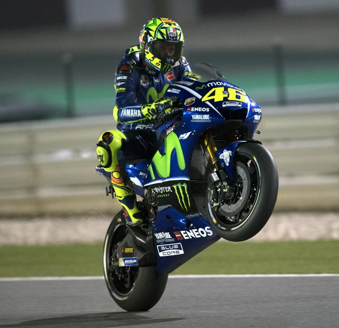 MotoGP: Rossi leaves hospital after surgery on broken leg - Rediff.com ...