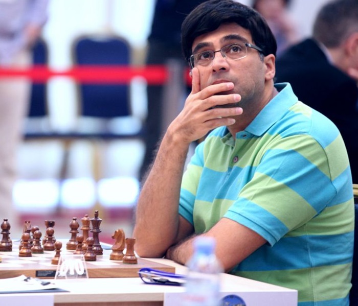 Vishwanathan Anand lies in seventh place after five rounds with 4.5 points while Fabian Caruana (USA) is in sole lead with 9 points followed by Richard Rapport (8) of Hungary.