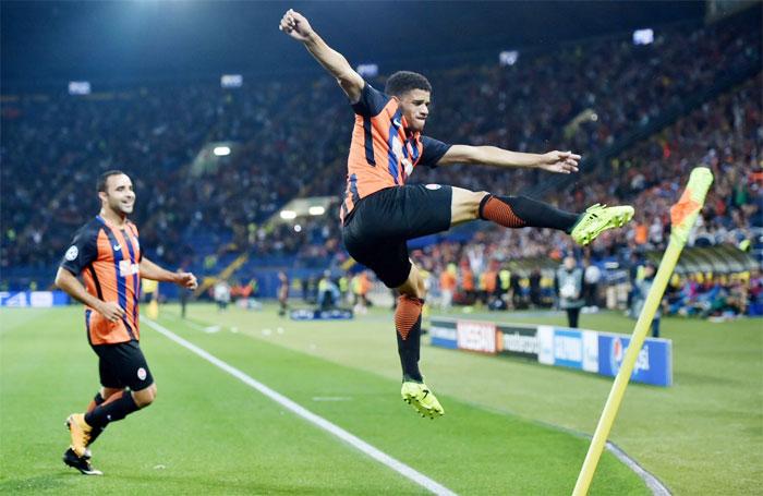 Shakhtar's Taison got the opening goal for the Turkish club against Napoli