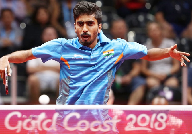 Sathiyan Gnanasekaran of India 