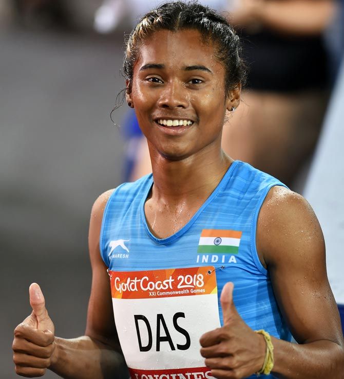 Hima Das is scheduled to race in the 200m event on August 4