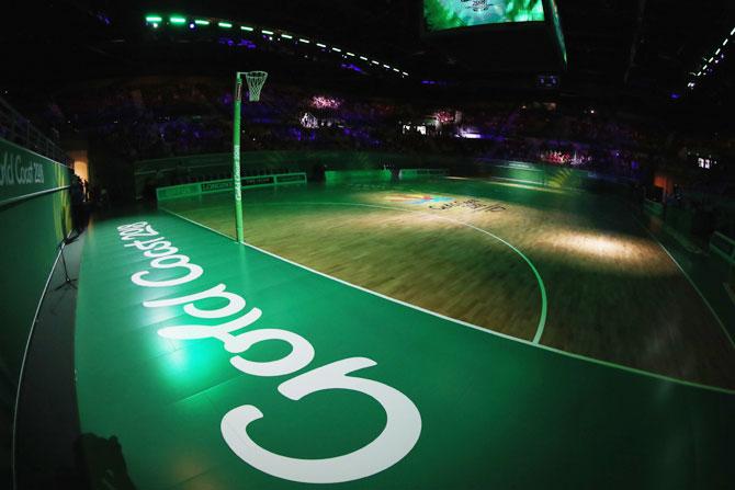 General view during Netball on day eight of the CWG in Gold Coast on Thursday