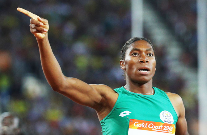 South African athlete Caster Semenya