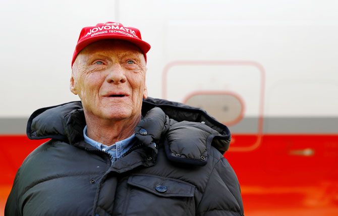 Niki Lauda was hospitalised in January for about 10 days while suffering from influenza and had a lung transplant last August