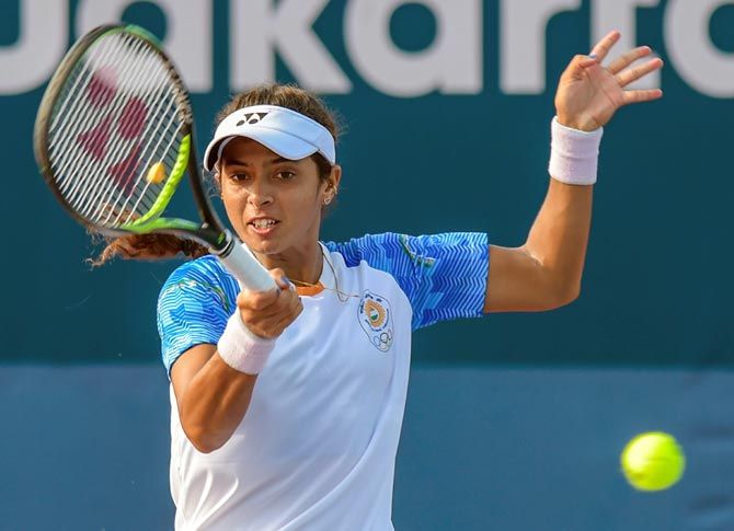 Ankita Raina was beaten by China's World No. 34 Shuai Zhang in the semi-finals of the tennis event at the Asian Games to win bronze