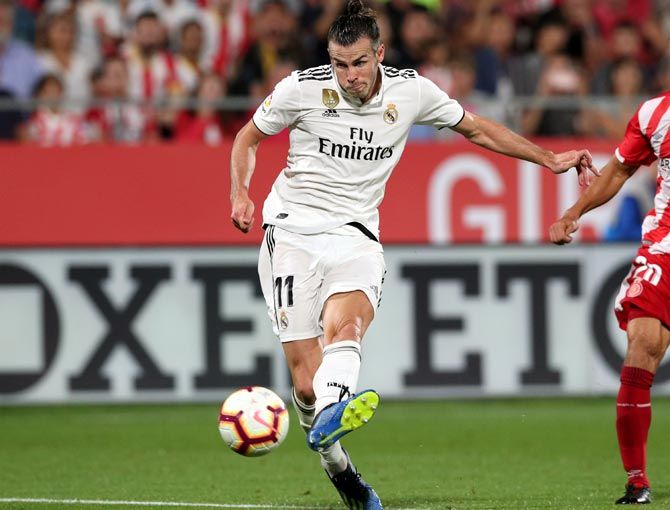 Real Madrid's Gale Bale scored a goal and made an assist in their win over Girona on Sunday