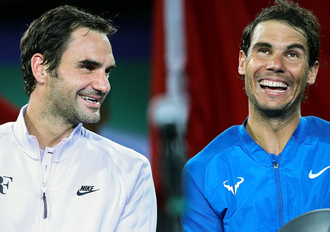 Roger Federer and Rafael Nadal