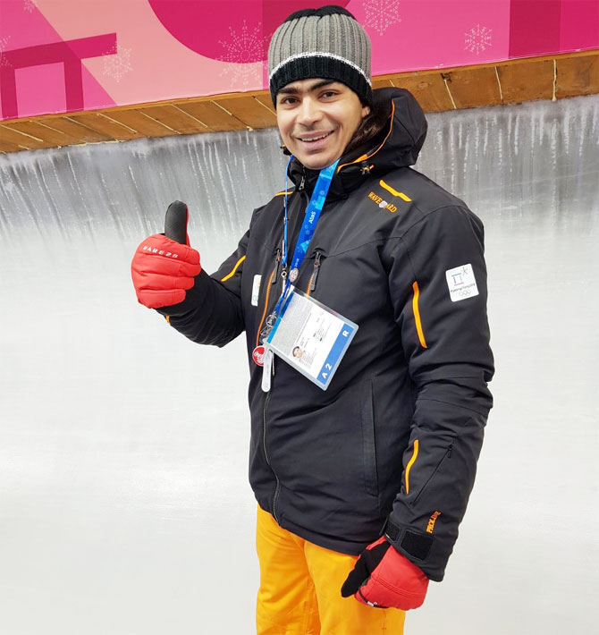 Indian luger Shiva Keshavan has begun his training drills. His event will start on Saturday, Feb 10