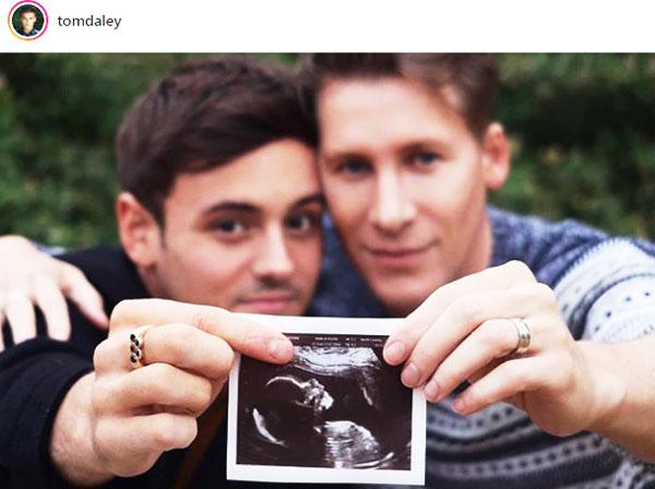 British diver Tom Daley and his husband US director Dustin Lance Black