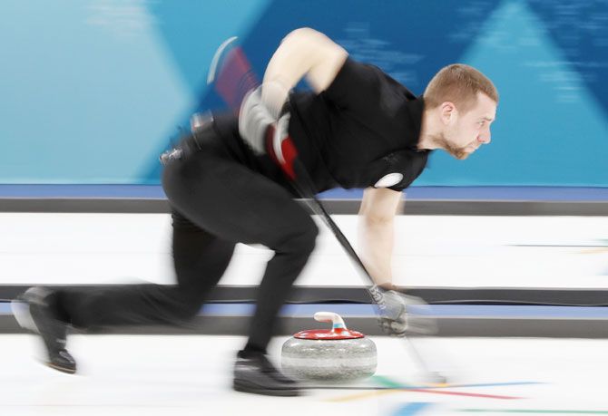 Olympic Athlete from Russia Aleksandr Krushelnitckii sweeps