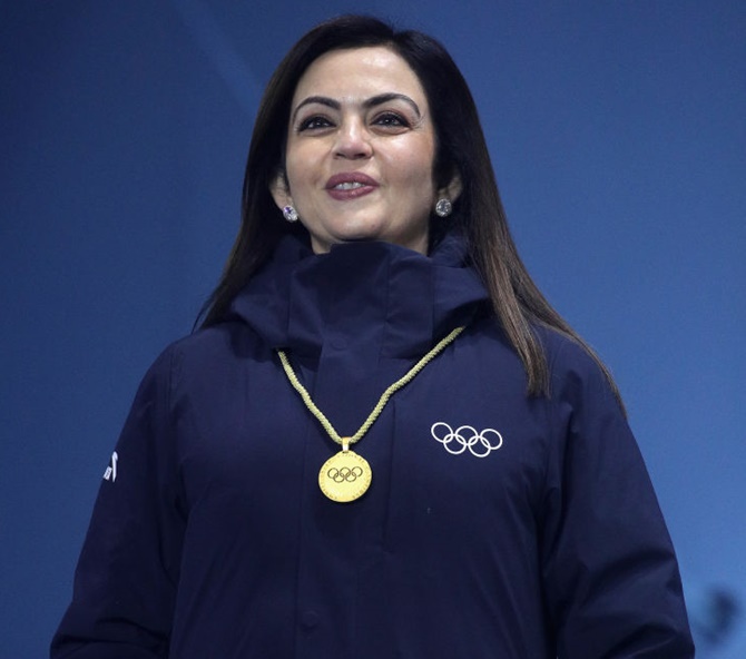 Sports Shorts Nita Ambani Presents Medals At Winter Olympics Rediff