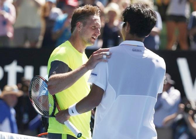 Tennys Sandgren and Chung Hyeon