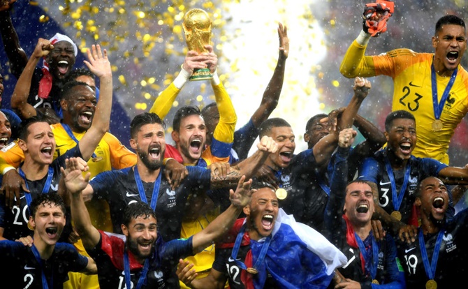 France beat Croatia to win the FIFA World Cup final last month