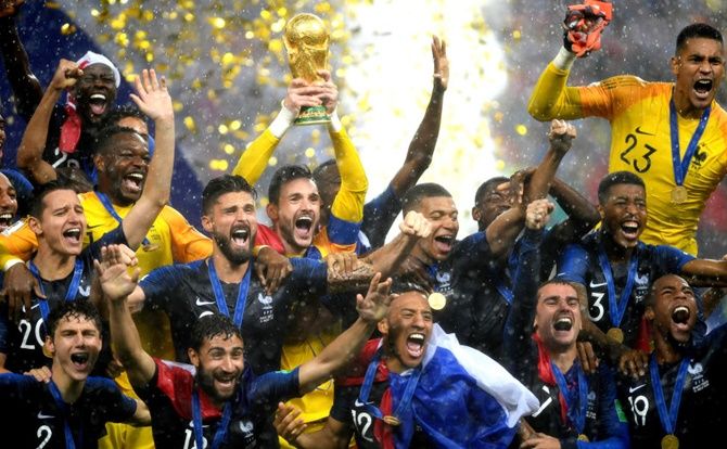 France beat Croatia to win the FIFA World Cup final last month