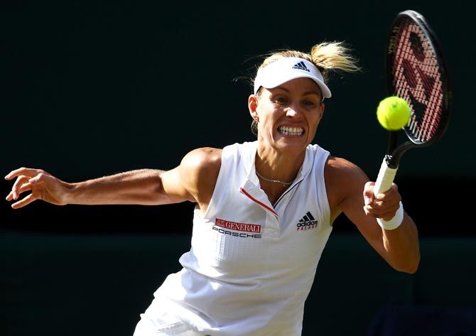 The German fifth seed kicks off her campaign against compatriot Tatjana Maria on Tuesday, but could potentially face three former champions in Serena Williams, Garbine Muguruza and Maria Sharapova if she goes deep into the tournament.