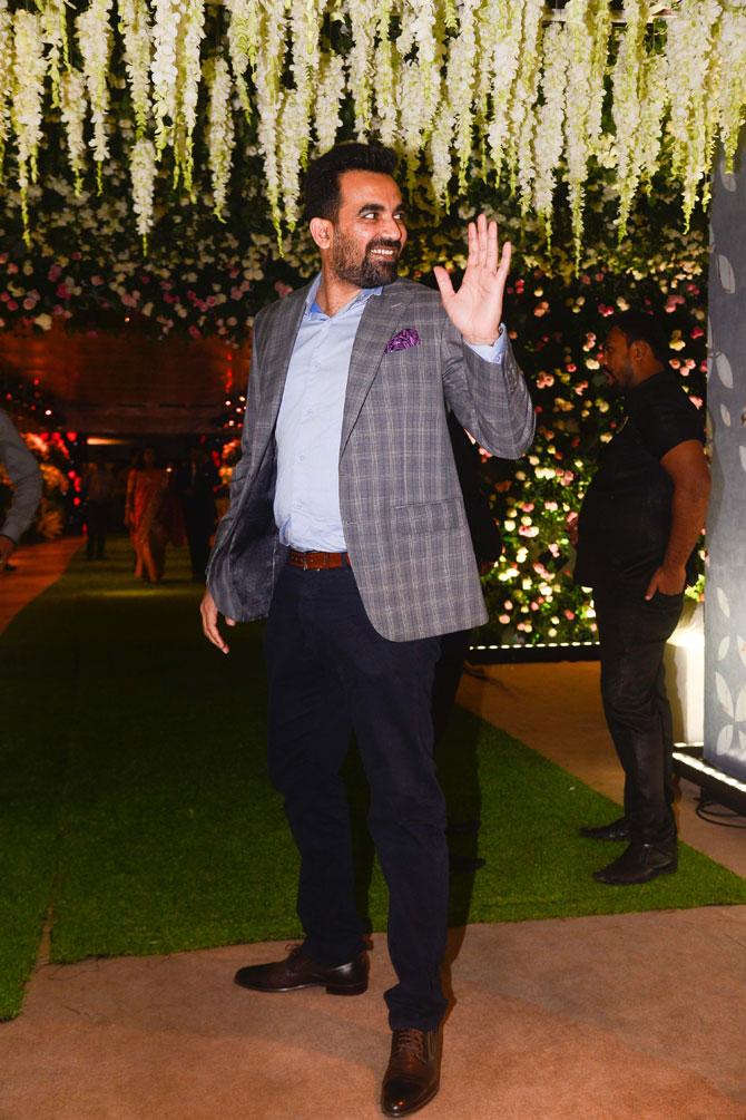 Former India cricketer Zaheer Khan was spotted sans wife Sagarika Ghatge