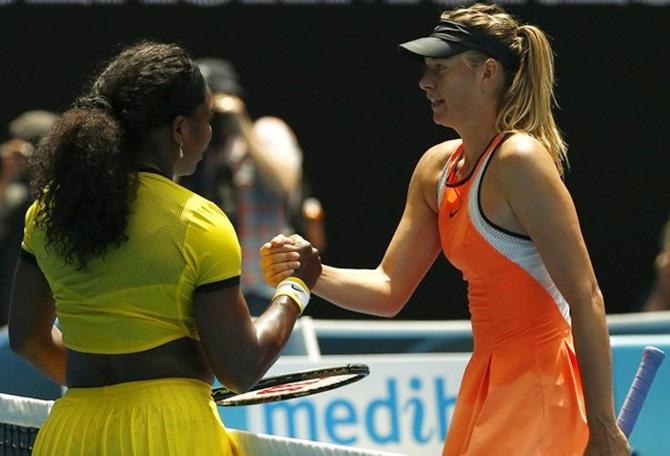 Serena Williams and Maria Sharapova