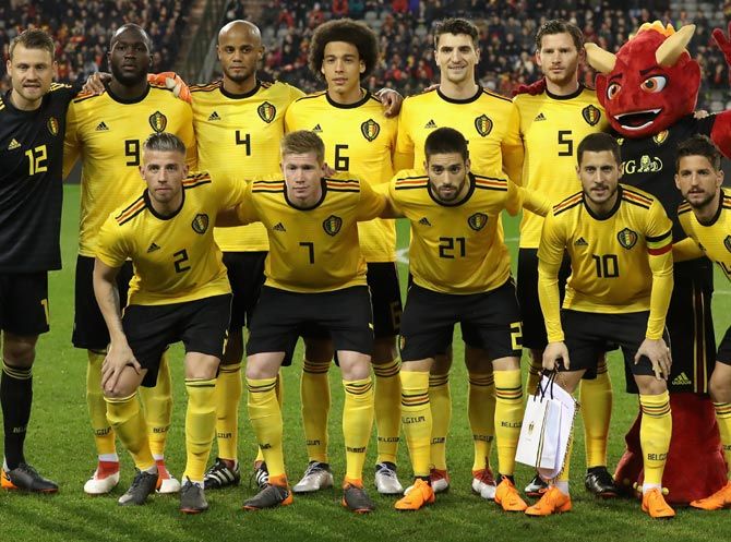 The Belgian national football squad